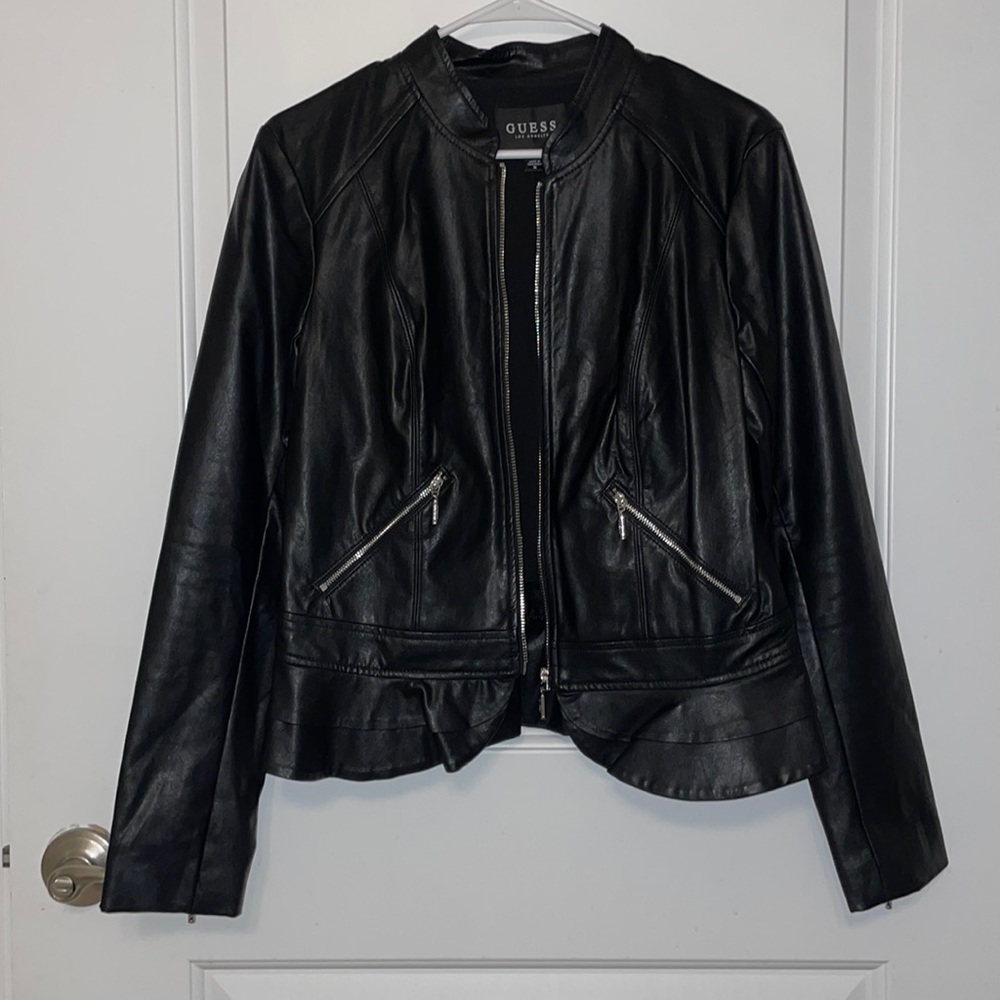 GUESS Black Leather Jacket